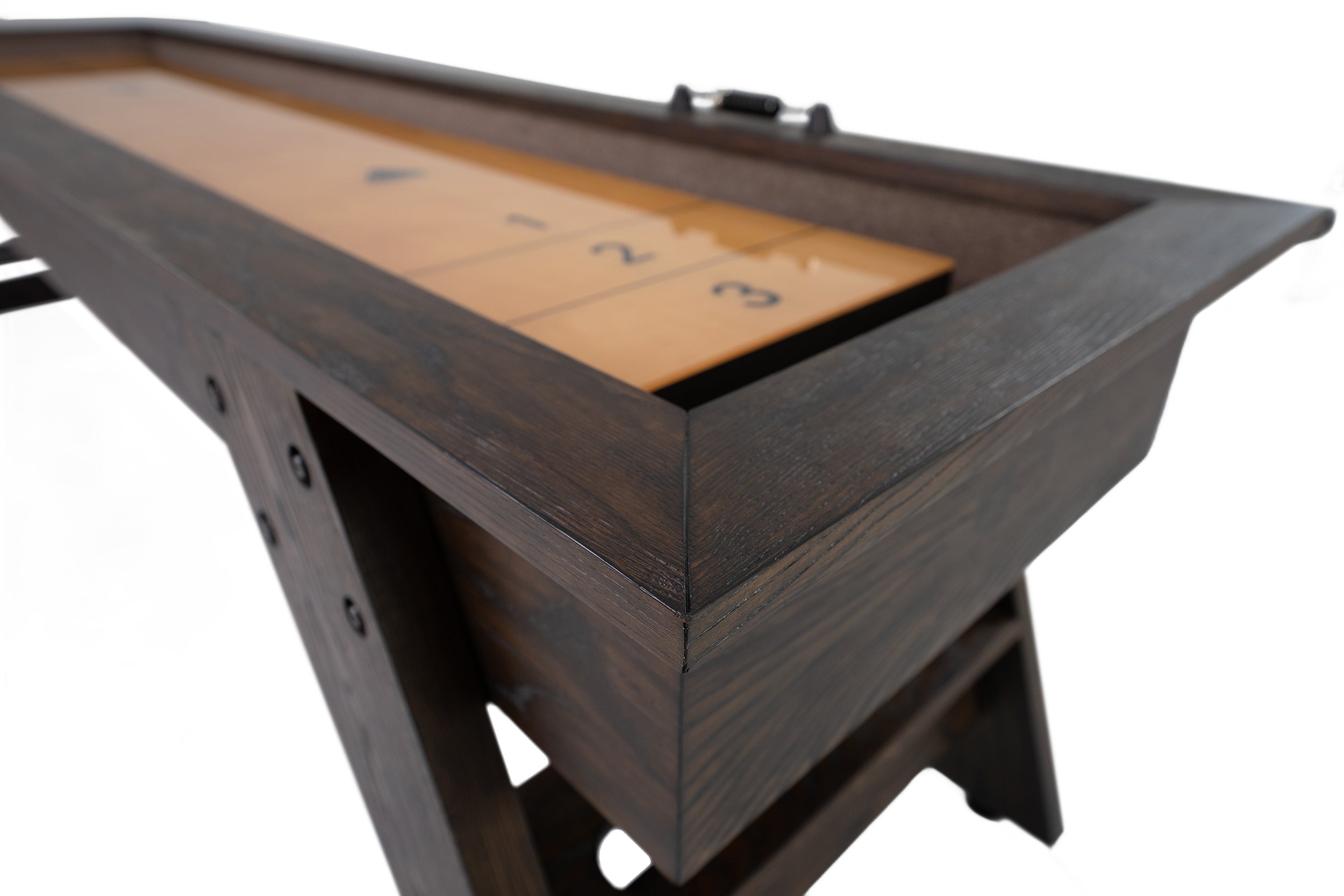 Legacy Billiards 9 Ft Barren Shuffleboard End View