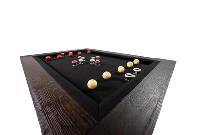 Legacy Billiards Baylor Bumper Pool Table in Whiskey Barrel Finish - Angle Top View