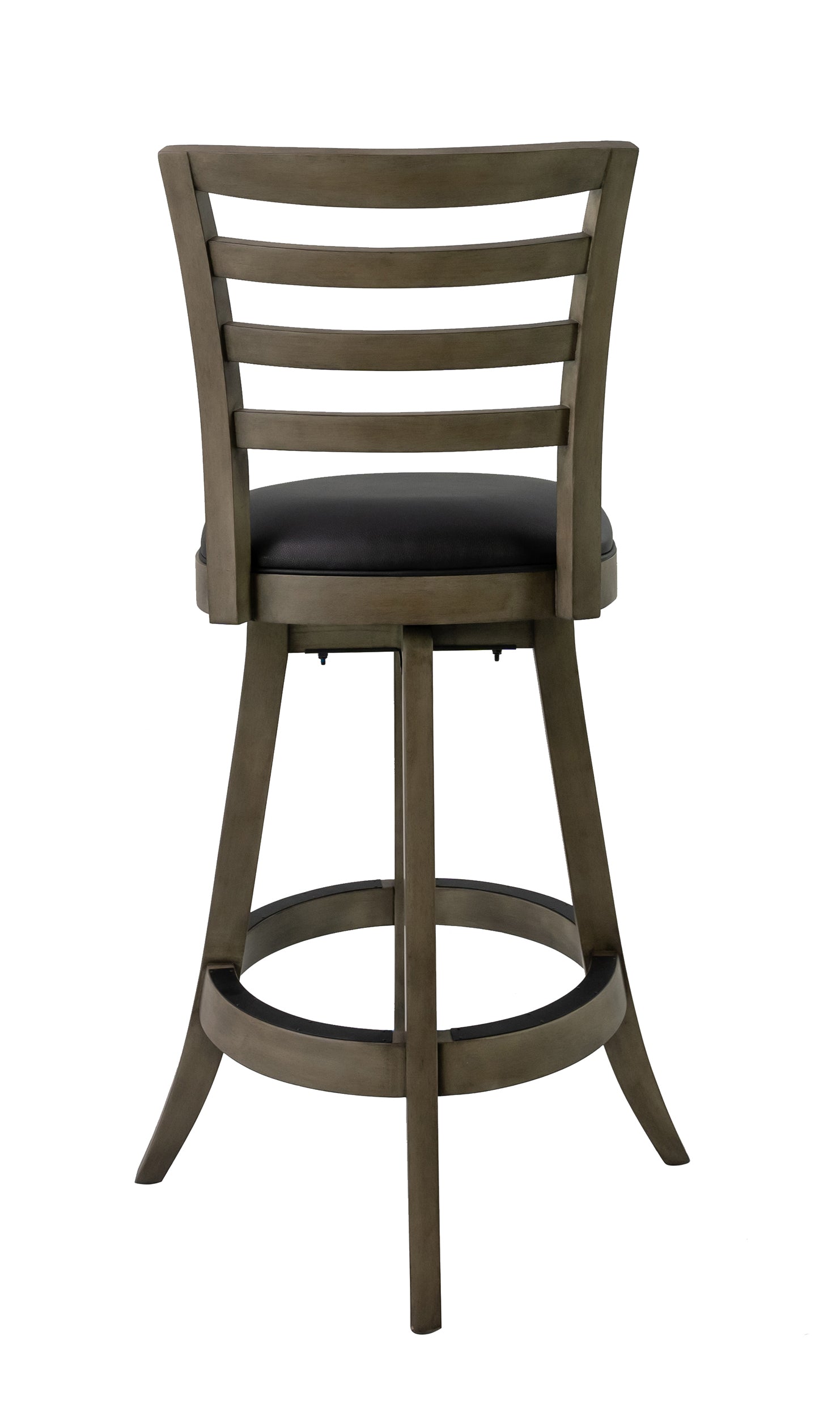 Legacy Billiards Classic Ladder Back Barstool in Overcast Finish - Back View