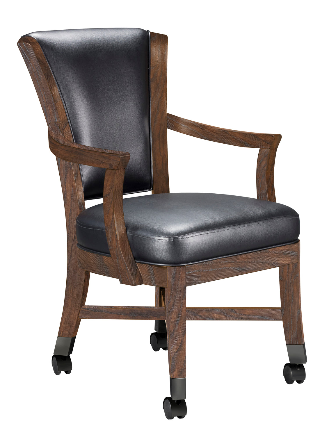 Legacy Billiards Elite Caster Game Chair in Whiskey Barrel Finish - Primary Image