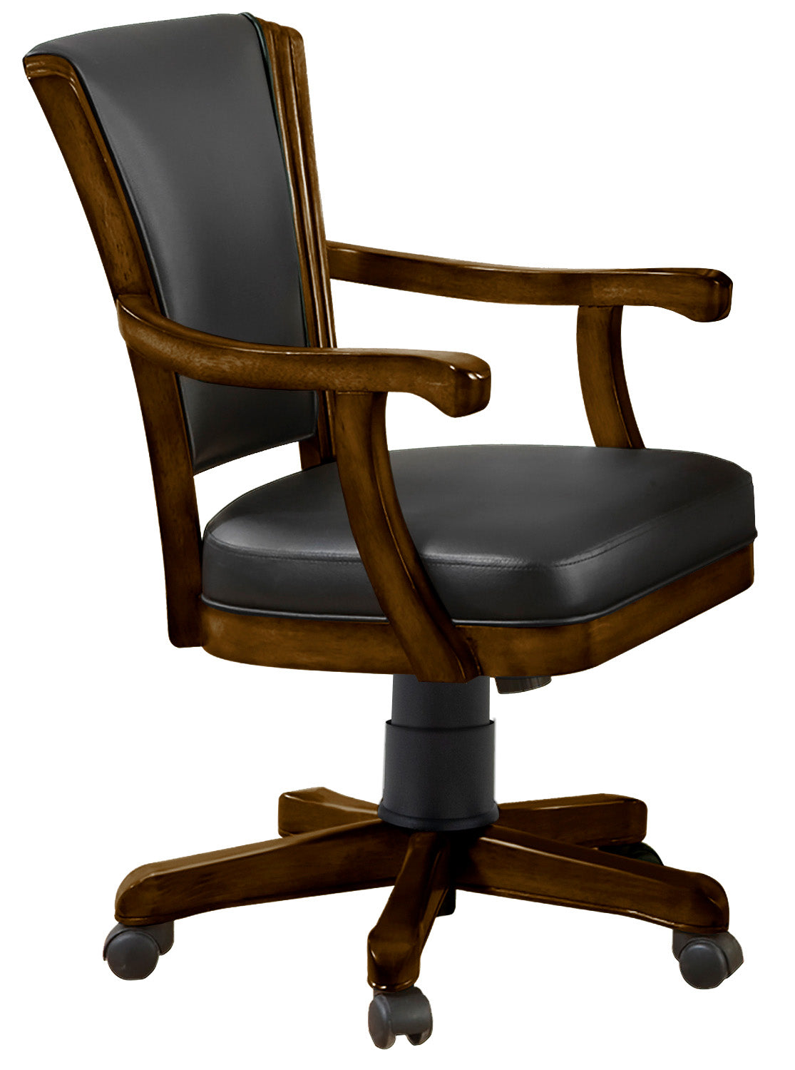 Legacy Billiards Elite Gas Lift Game Chair in Nutmeg Finish 