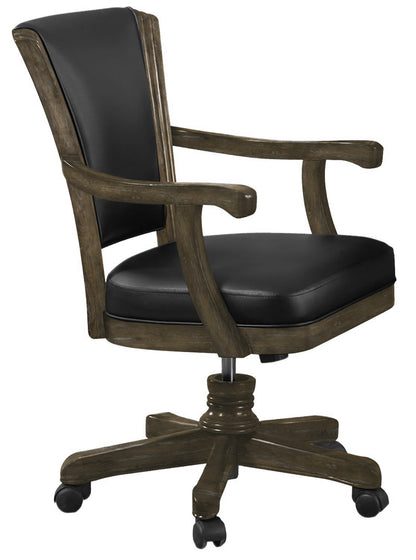 Legacy Billiards Elite Gas Lift Game Chair in Smoke Finish