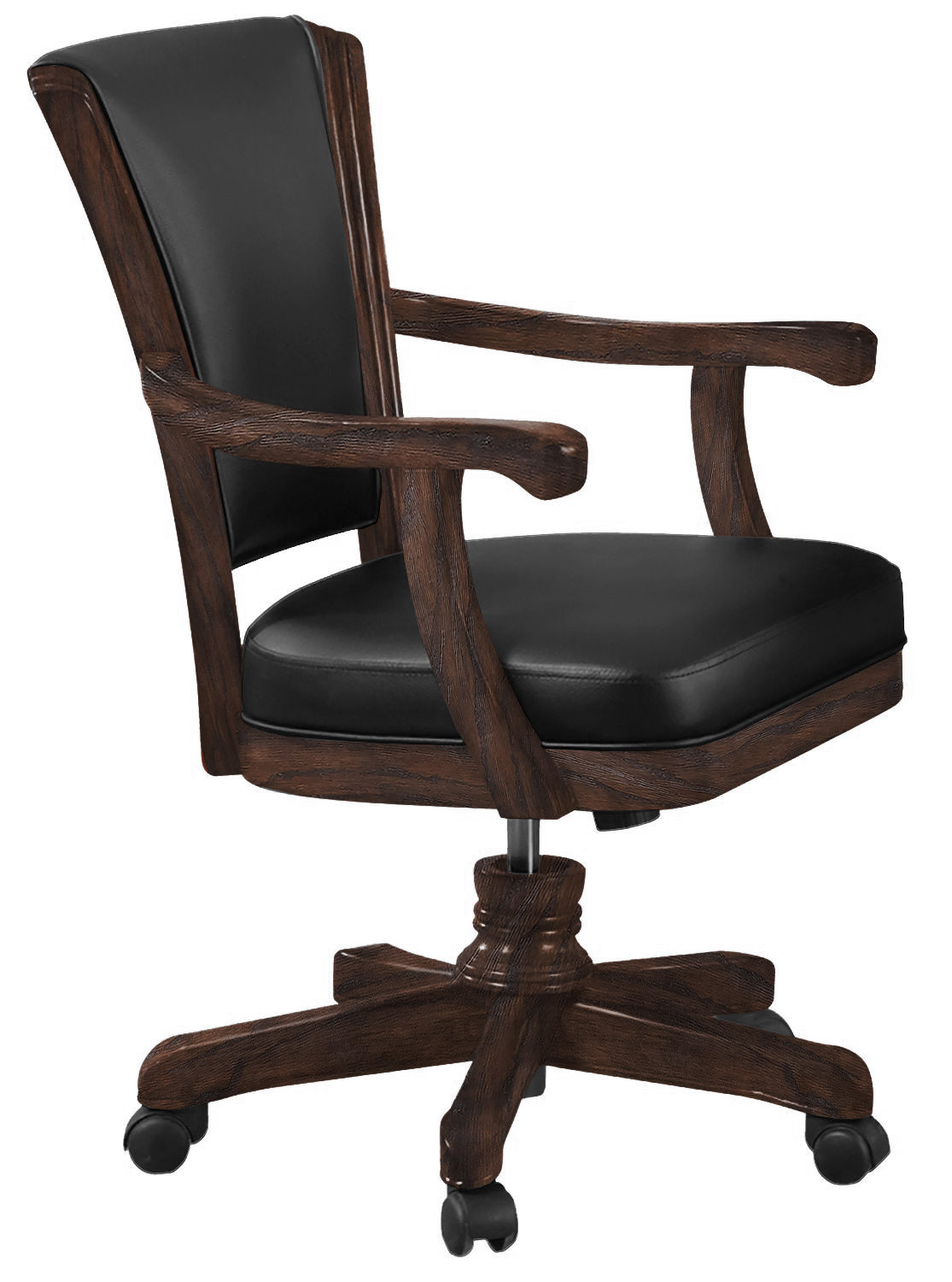 Legacy Billiards Elite Gas Lift Game Chair in Whiskey Barrel Finish