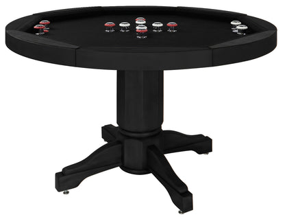 Legacy Billiards Heritage 3 in 1 Game Table with Poker, Dining and Bumper Pool in Raven Finish