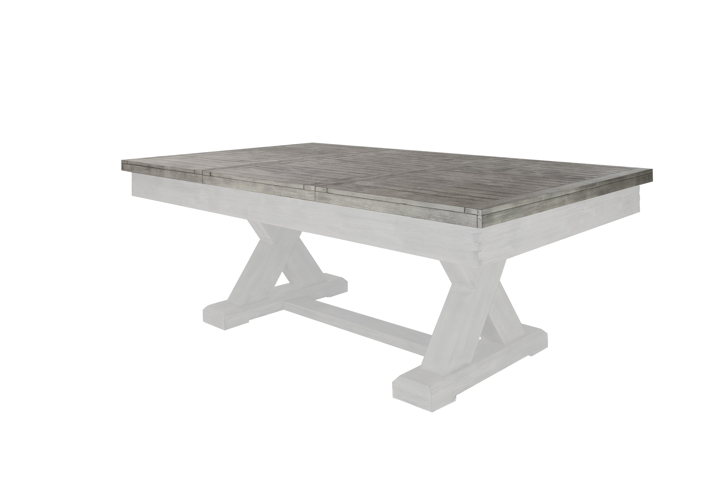 Legacy Billiards 7 Ft Outdoor Dining Top in Ash Grey Finish - Primary Image