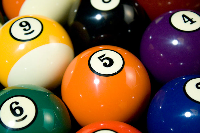 Pool table shop balls